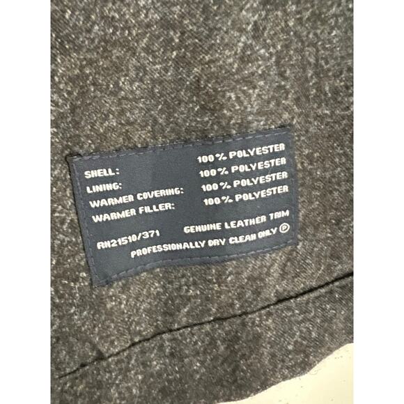 Hart Schaffner Marx Men's Jacket Coat S Overcoat Removable Liner Leather Trim - Picture 5 of 11